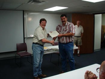 Outgoing secretary - Brian Steege